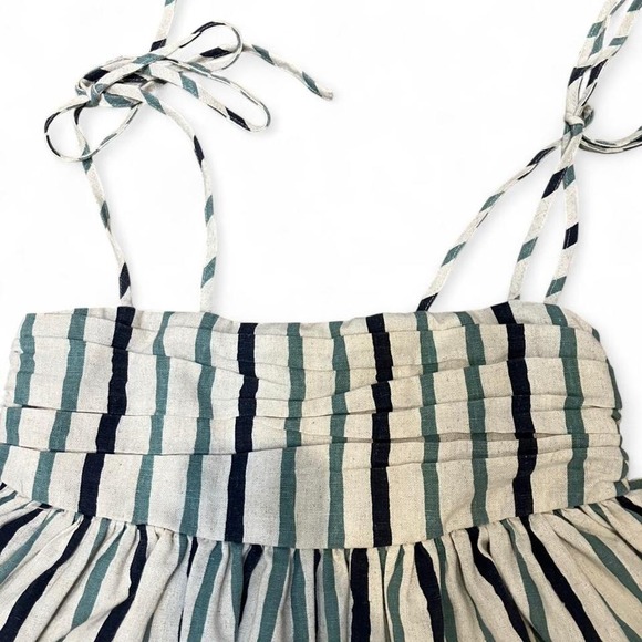 Midi dress featuring a smocked bodice and a flowing skirt - Picture 2 of 5